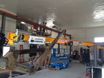 Reverse Knuckle Girder Crane Installation